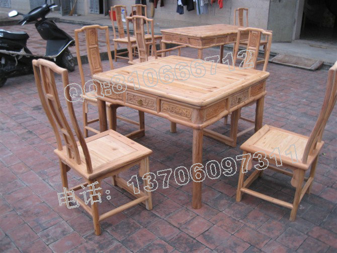 紅豆杉餐桌 四方桌